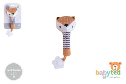 Pískátko/kousátko plyš 25 cm 0 m+ Babyted