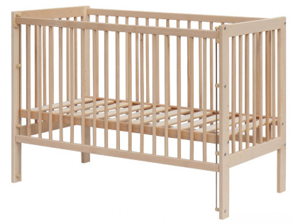 Postýlka se stahovacím bokem Scarlett Perta - buk - ECO 120 x 60 cm