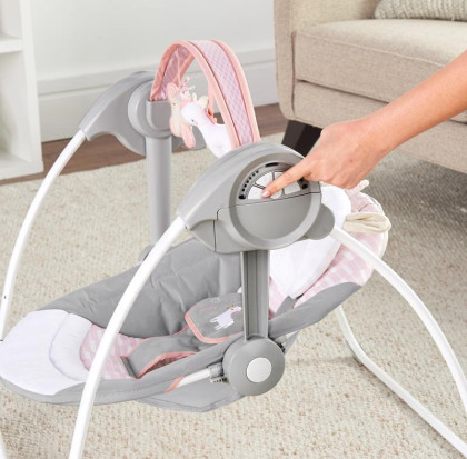 Houpačka s melodií Flora the Unicorn™ 0 m+ do 9 kg Ingenuity