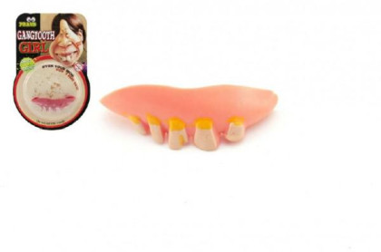 Zuby žertovné gumové 2 barvy