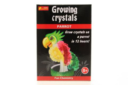 Rostoucí krystaly papoušek