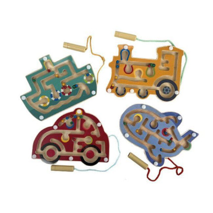 Dřevěný magnetický labyrint 1 ks Bigjigs Toys