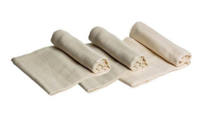 Čtvercová mušelínová plena z biobavlny 3 ks Terra Gaia