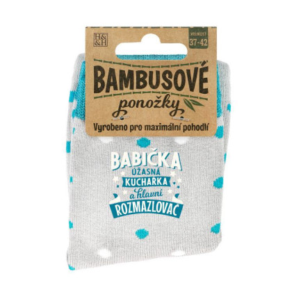 Ponožky - Babička úžasná kuchařka a hlavní rozmazlovač