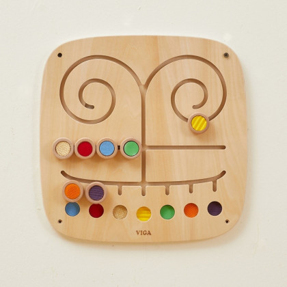 Dřevěný nástěnný panel - hmat a přiřazování Viga