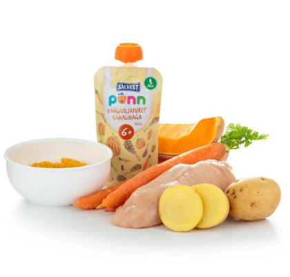 Salvest Ponn BIO Kuřátko se zeleninovým pyré (110 g)
