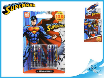 Superman baterie AAA/LR03 Alkaline 1,5V 4ks