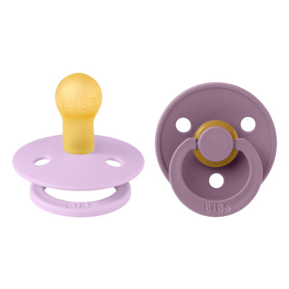 Dudlíky kaučuk 2 ks 0-6 měsíců Colour Bibs