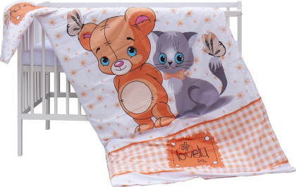 Dětská postýlka s kompletní výbavou Scarlett 120 x 60 cm - Tery