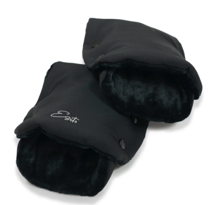 Rukávník na kočárek Golf Softshell Black RFX - černá Esito