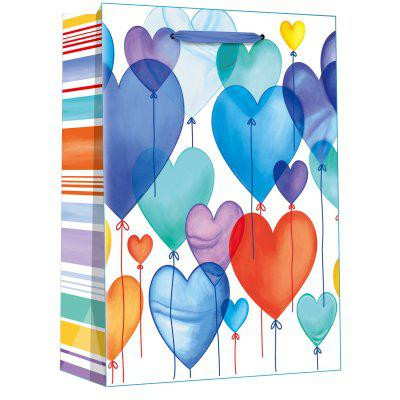 Taška dárková M - Zamilované balónky