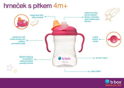 Hrneček s pítkem 4 m+ 240 ml B.box