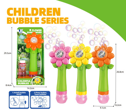 Bublifuk slunečnice se světelnými efekty 100 ml