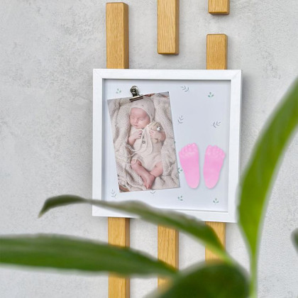 Fotorámeček pro miminko se sadou na 3D odlitky – pro holčičku Albi