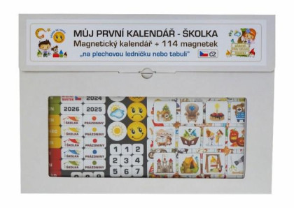 Kalendář magnetický - Školka 114 ks magnetek
