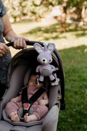 Chrastítko plyš 30 cm závěs na postýlku/kočárek 0 m+ babyted