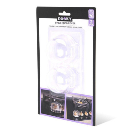 Krytky knoflíků sporáku 2 ks Transparent