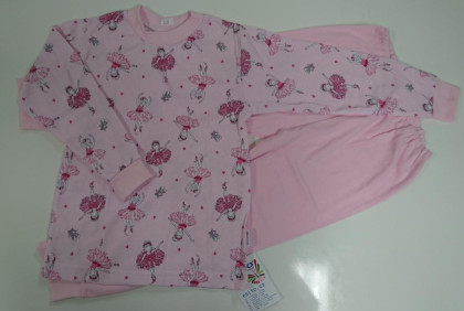 Bavlněné pyžamo balerina růžová vel. 98