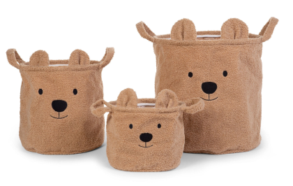 Koš na hračky Teddy Beige 30 x 30 x 30 cm Childhome