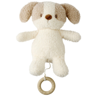 Hračka plyšová hudební Teddy pejsek Nattou 24 cm, 0 m+