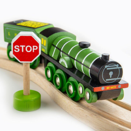 Dřevěná replika lokomotiva Flying Scotsman Bigjigs Rail