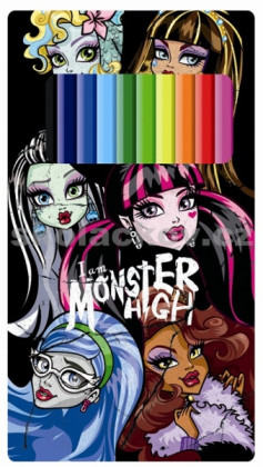 Pastelky v plechové krabičce 12ks Monster High