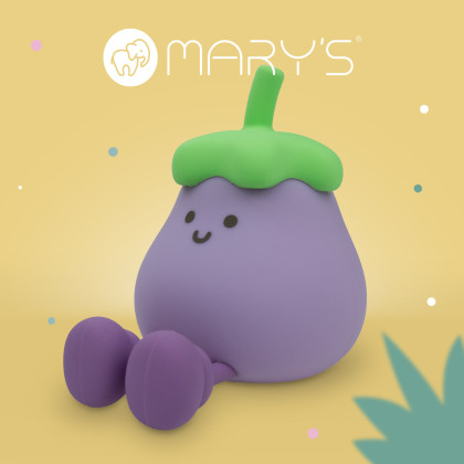 LED silikonová noční lampička - lilek Mary's