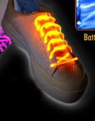 Svítící a blikající tkaničky do bot ŽLUTÉ