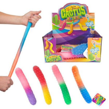 Kaktus antistresový natahovací plněný pískem 290 g silikon 24 cm