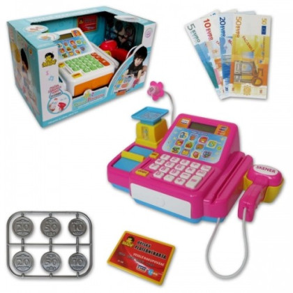 Pokladna česky mluvící BÍLO-ORANŽOVÁ