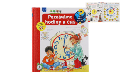 Knížka Poznáváme hodiny a čas 24x28 cm