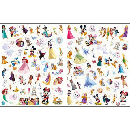 100 tetování s omalovánkami Disney holky