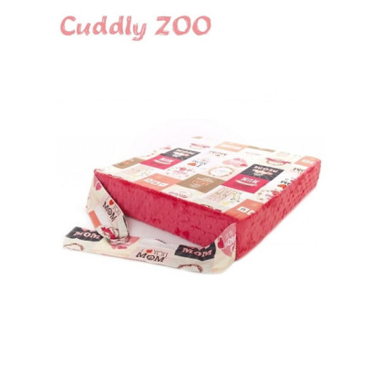 Dětský sedací polštář Cuddly Zoo - Máma světle červený