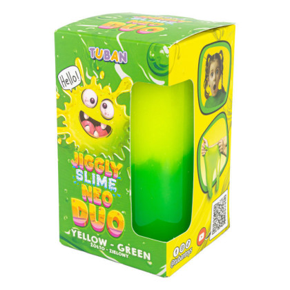 Jiggly Slime Sliz Neo Duo žluto zelený 430 g Tuban