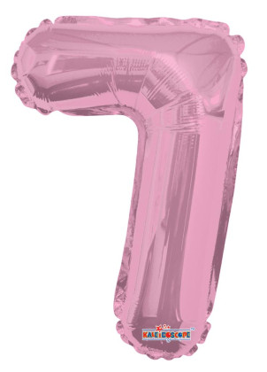 Nafukovací číslice růžová 35 cm