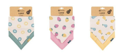 Bryndák bandana Luke 2 ks 3 m+ Beige Petite & Mars