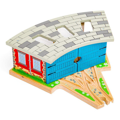 Trojité depo s vraty Bigjigs Rail
