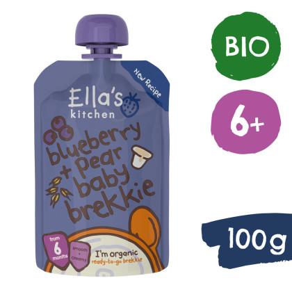 BIO Snídaně borůvka a hruška 100 g Ella's Kitchen
