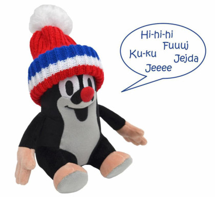 Krtek 20 cm mluvícÍ s kulichem 1+