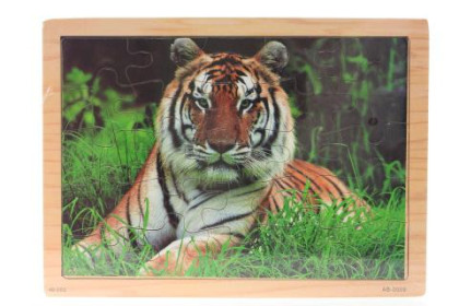 Puzzle dřevěné tygr 25 dílků