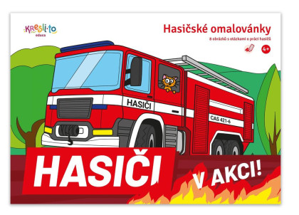 Záchranářské omalovánky - Hasiči v akci