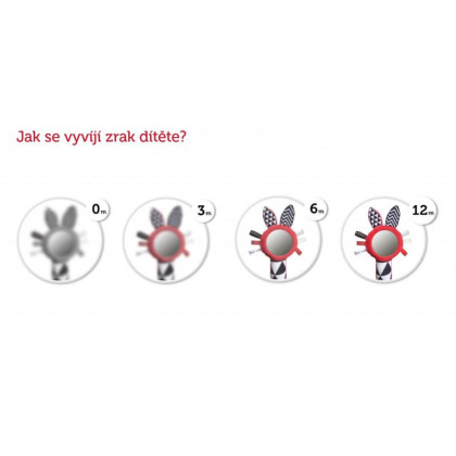 Kontrastní závěsná hračka s klipem Sensory Canpol babies