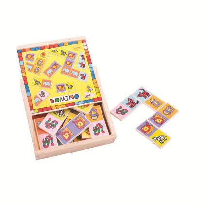 Dřevěné domino se zvířátky Bigjigs Toys