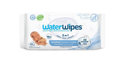 Ubrousky vlhčené Newborn & Baby 3 in 1, 60 ks Waterwipes