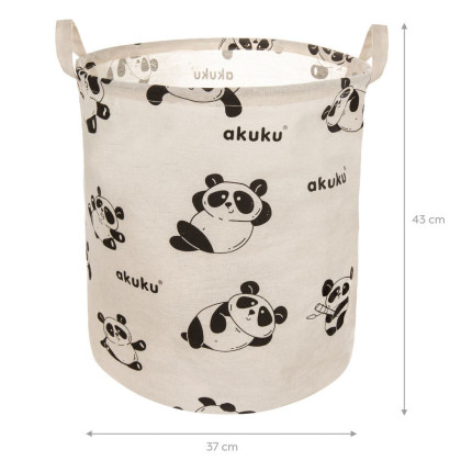 Skládací koš na hračky - Panda Akuku