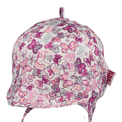 Dívčí kšiltovka zavazovací Motýlci RDX