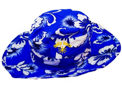 Dětský UV klobouček Baby Banz květ modrý 0-2 roky