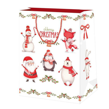 Vánoční dárková taška 19,5 x 28 cm Merry Christmas