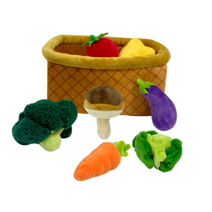 Zelenina v košíku - plyšová hračka Magic Baby