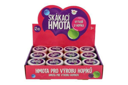 Sliz - Hmota skákací hopíková v kelímku 3 barvy